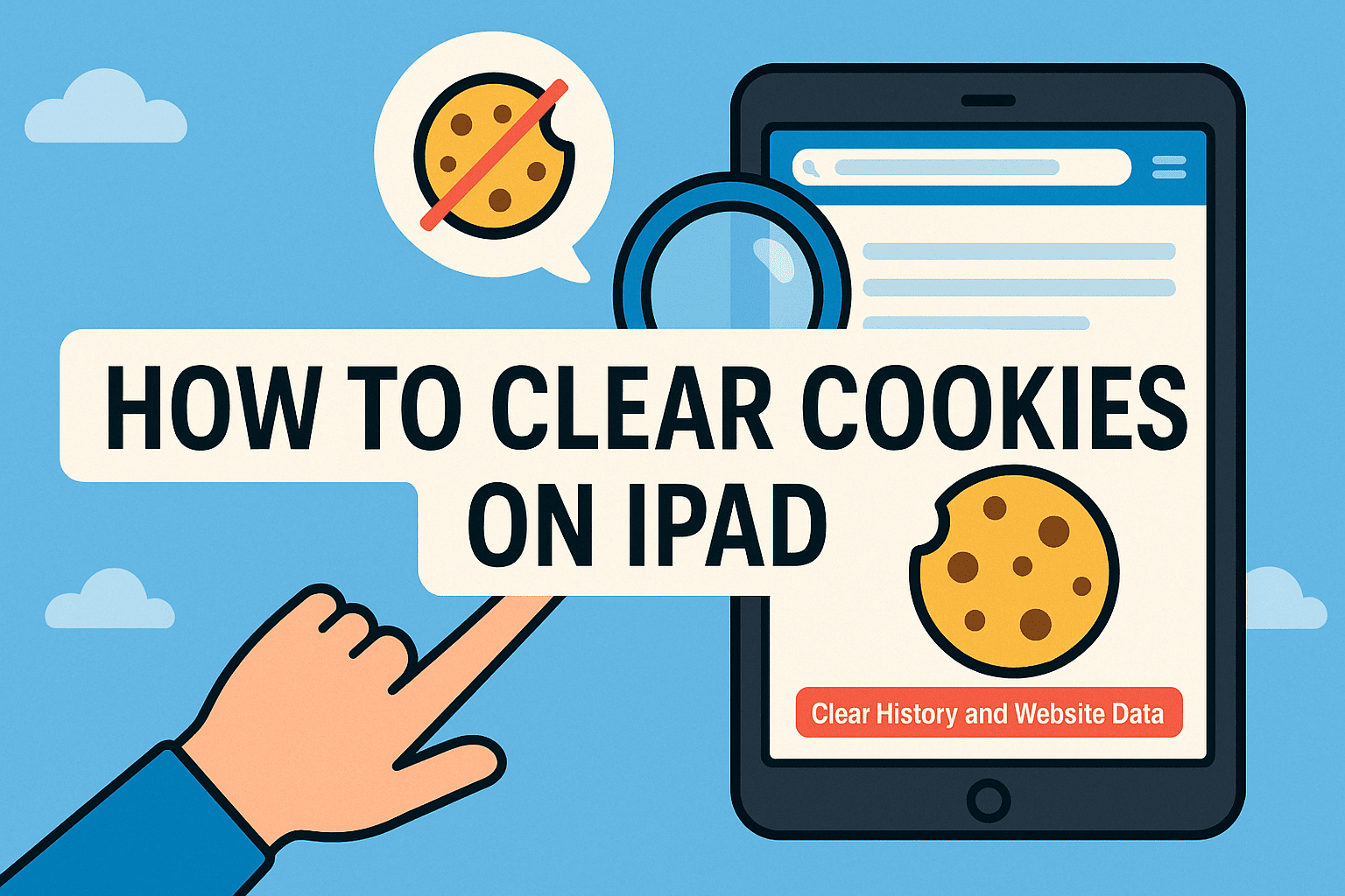 how to clear cookies on ipad