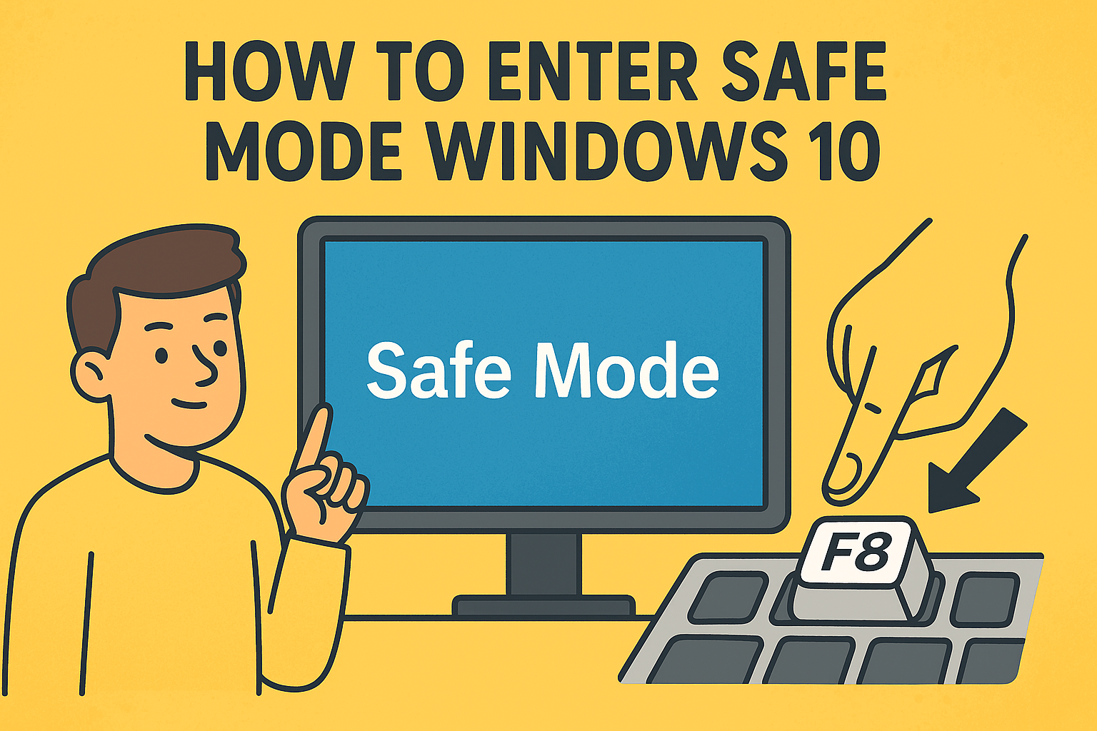 how to enter safe mode windows 10
