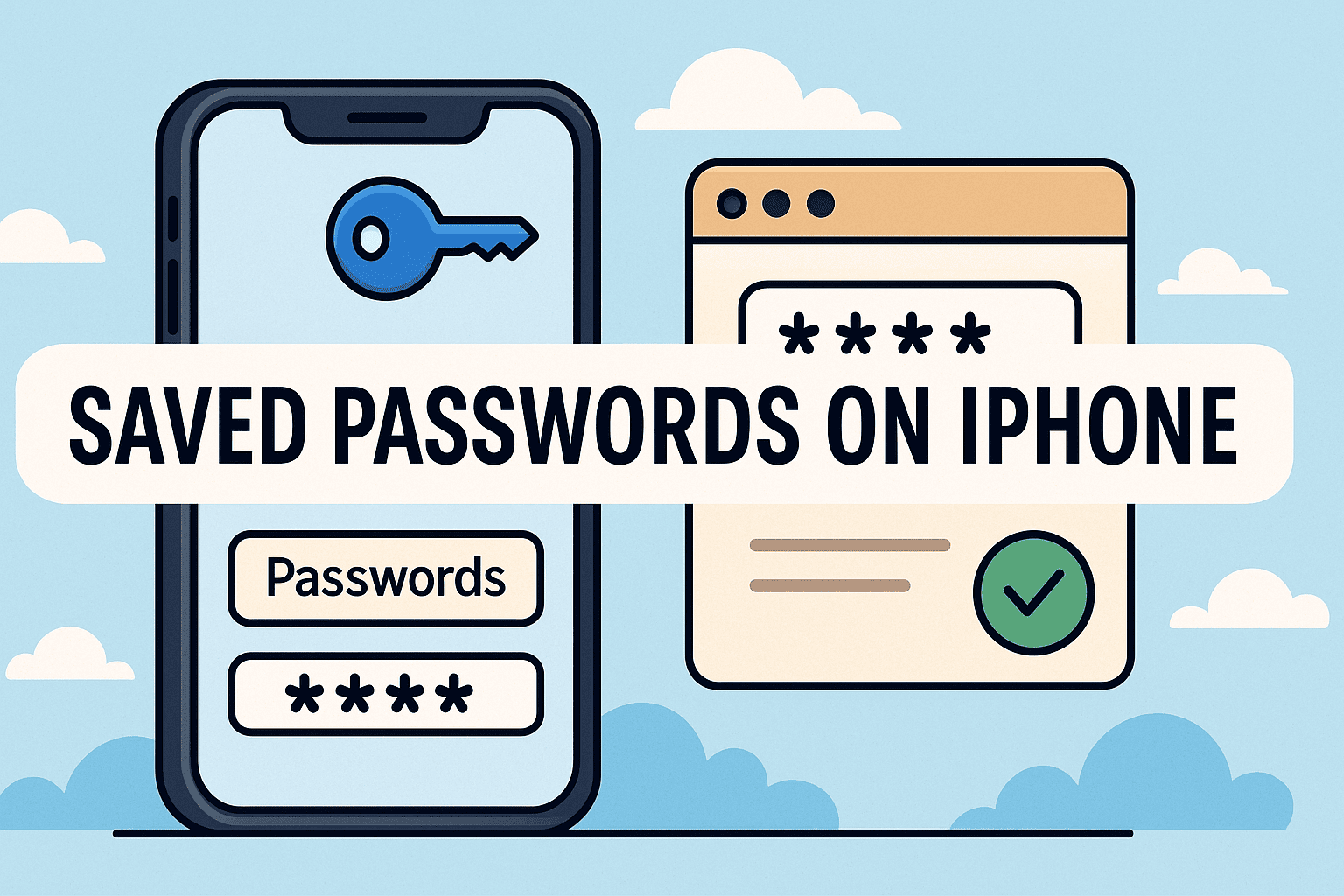 how to find saved passwords on iphone
