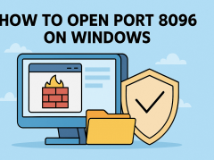 how to open port 8096 on windows