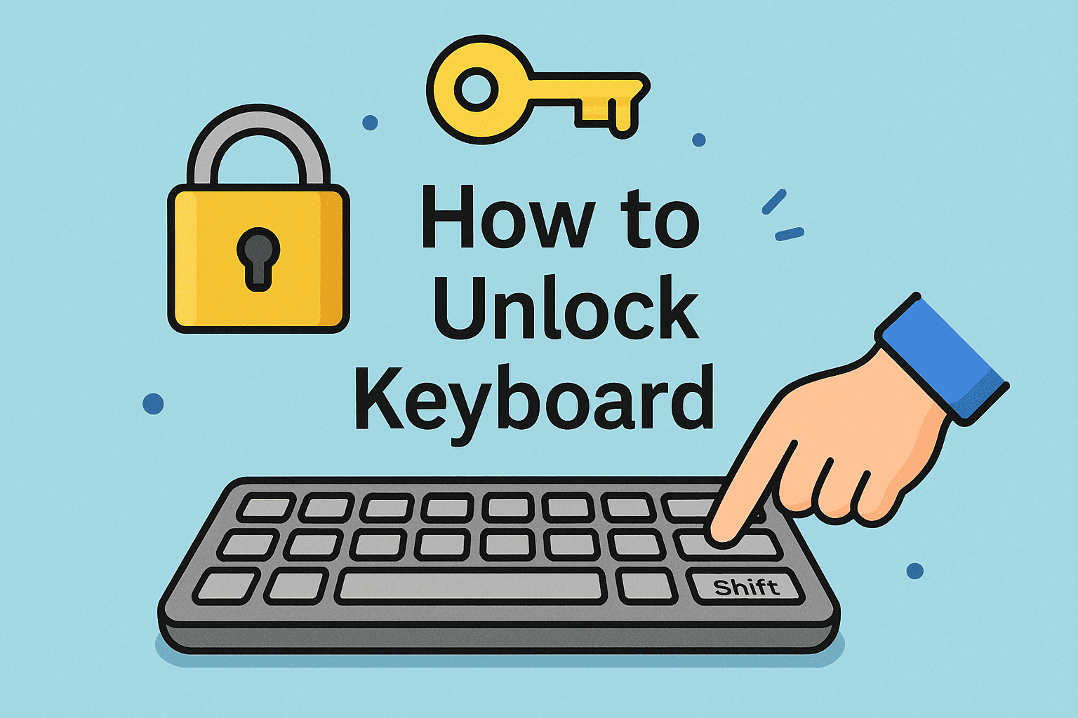 how to unlock keyboard