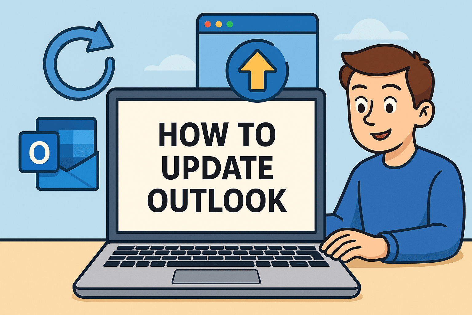 how to update outlook