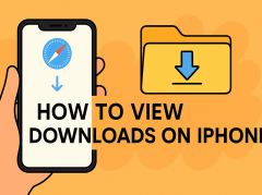 how to view downloads on iphone