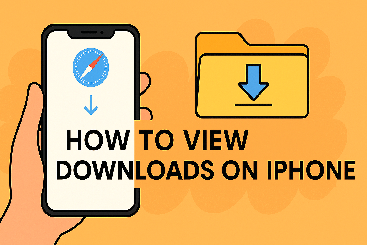 how to view downloads on iphone
