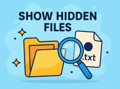 show hidden files