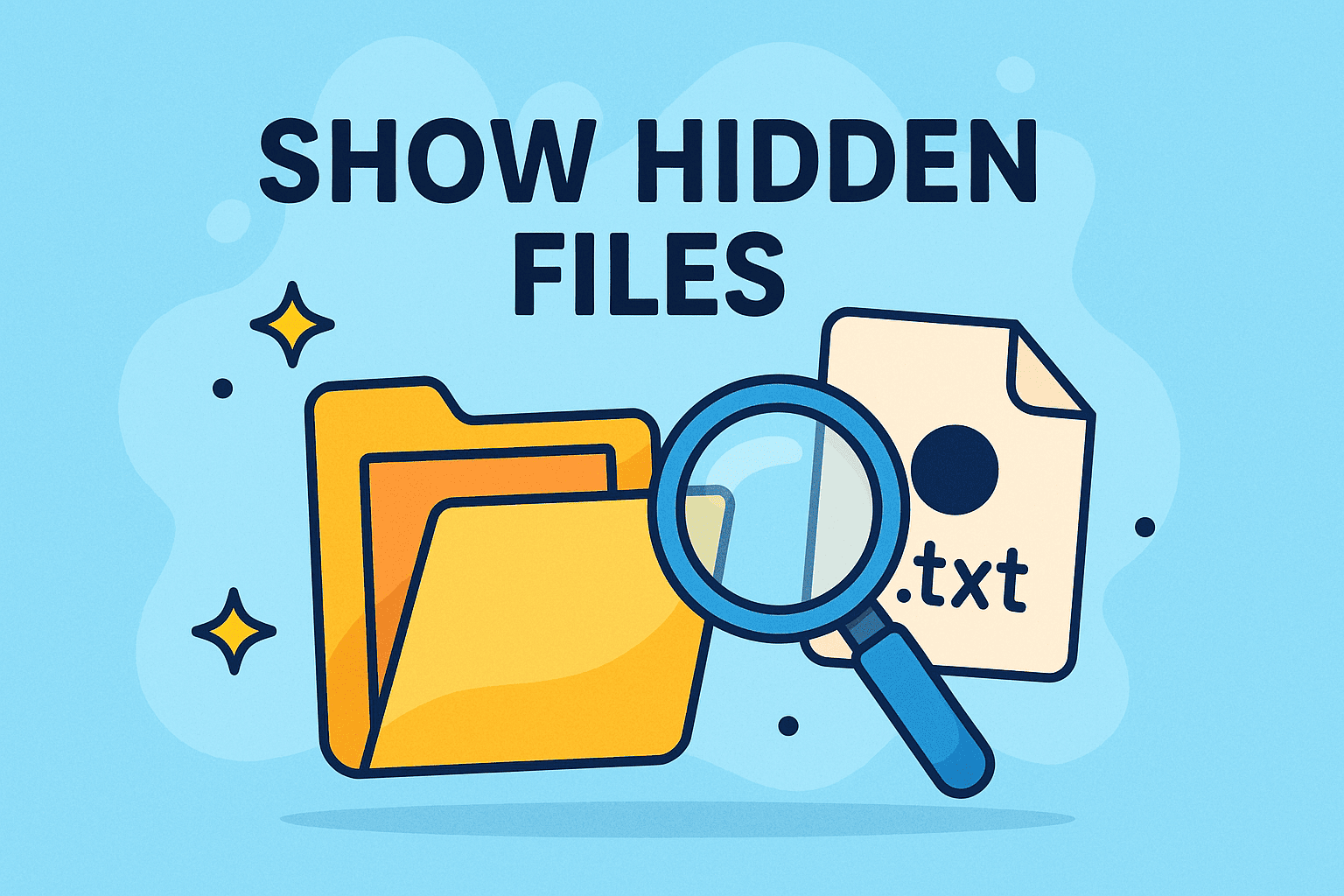 show hidden files
