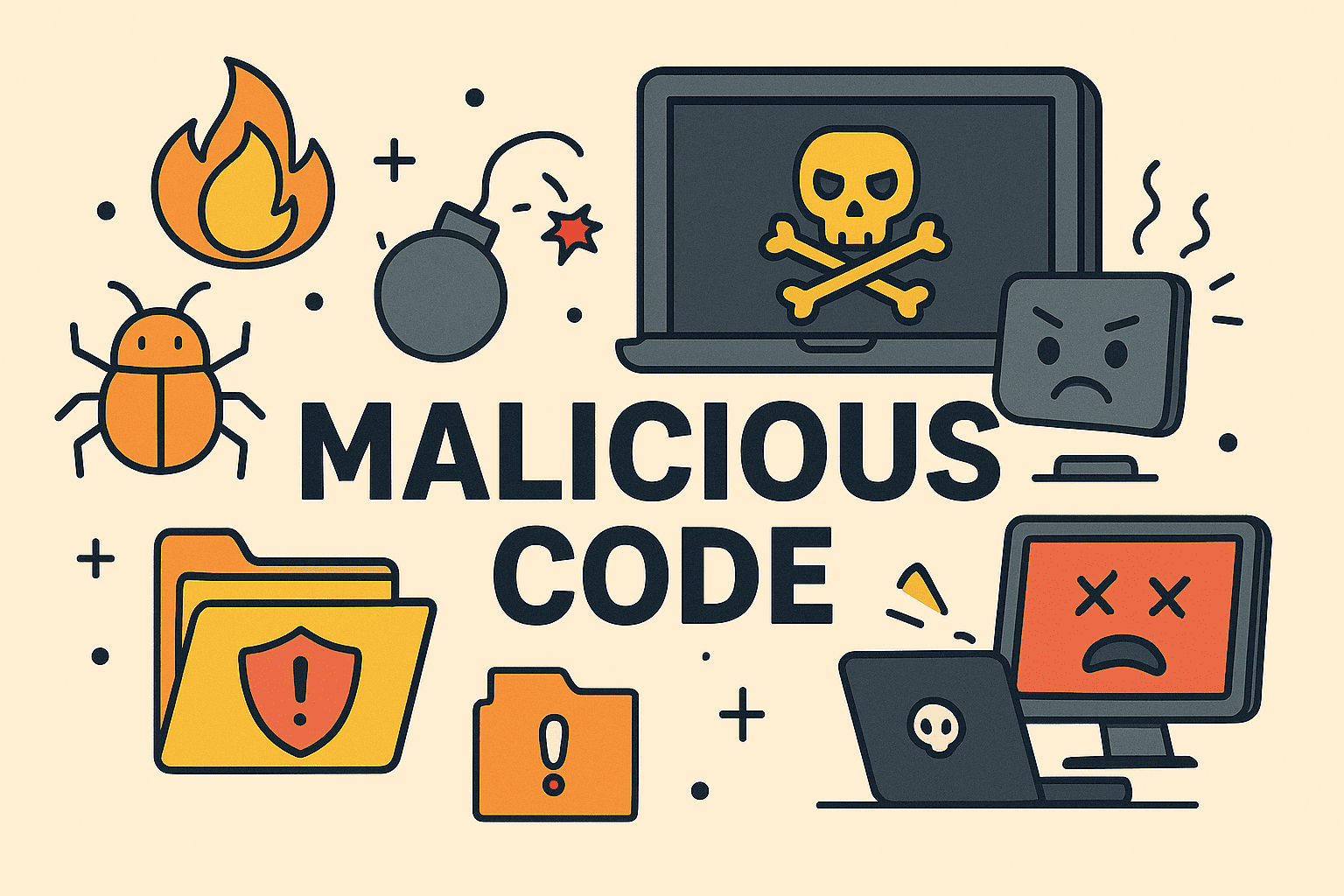 how can malicious code do damage