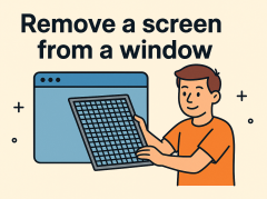 how do i remove a screen from a window