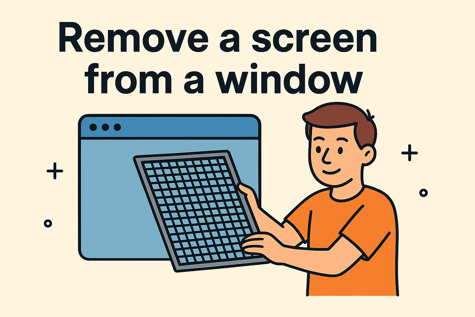 how do i remove a screen from a window