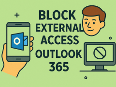 how to block external access outlook 365