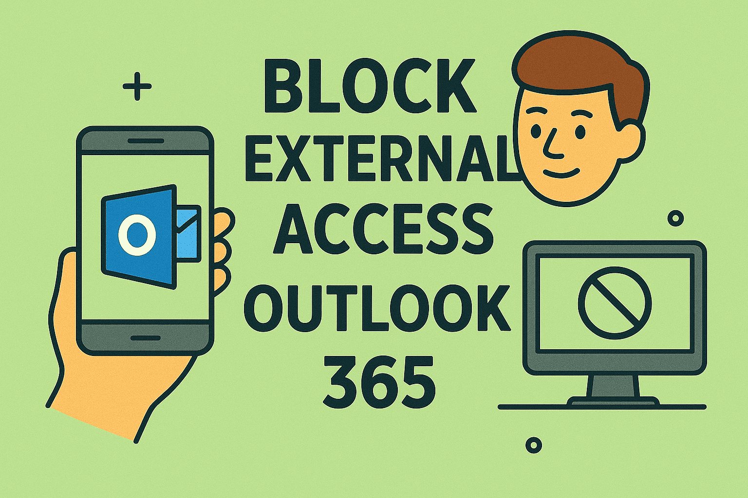 how to block external access outlook 365