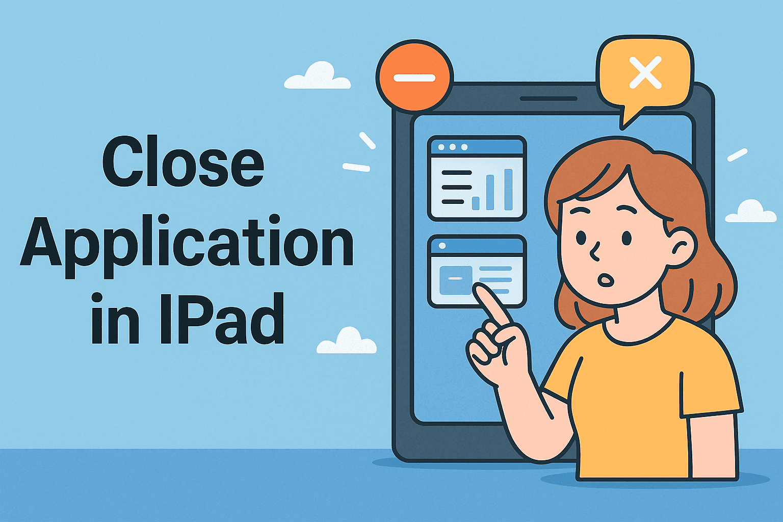 how to close application in ipad
