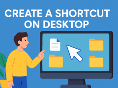 how to create a shortcut on desktop