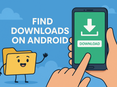 how to find downloads on android