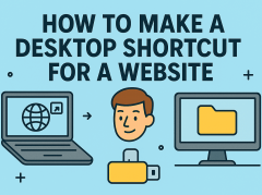 how to make a desktop shortcut for a website