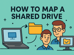 how to map a shared drive
