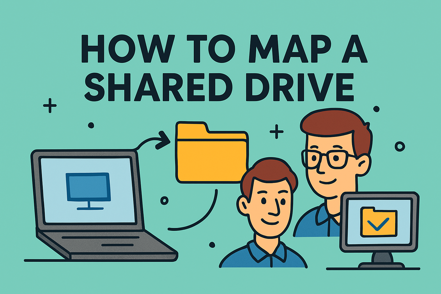 how to map a shared drive