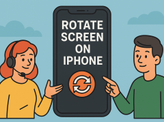 how to rotate screen on iphone