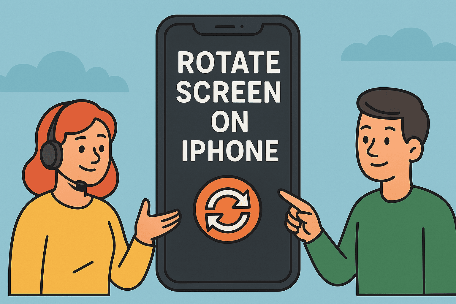 how to rotate screen on iphone
