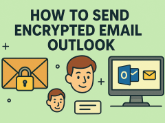 how to send encrypted email outlook