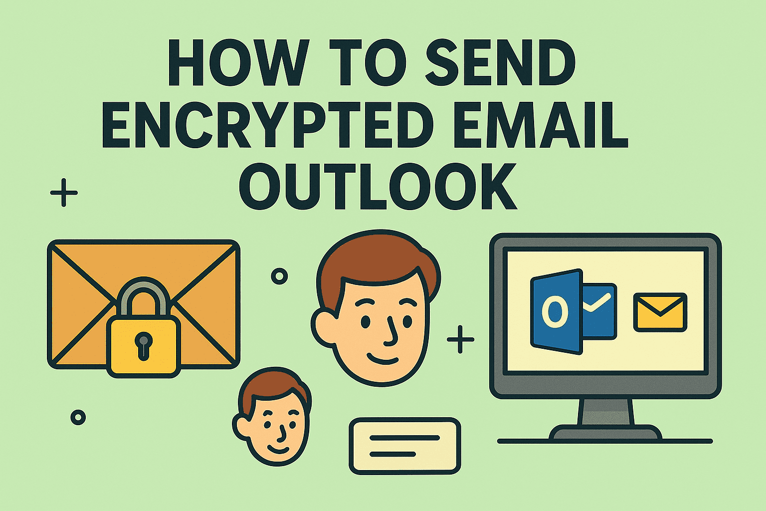 how to send encrypted email outlook