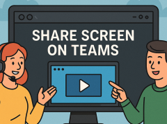 how to share screen on teams