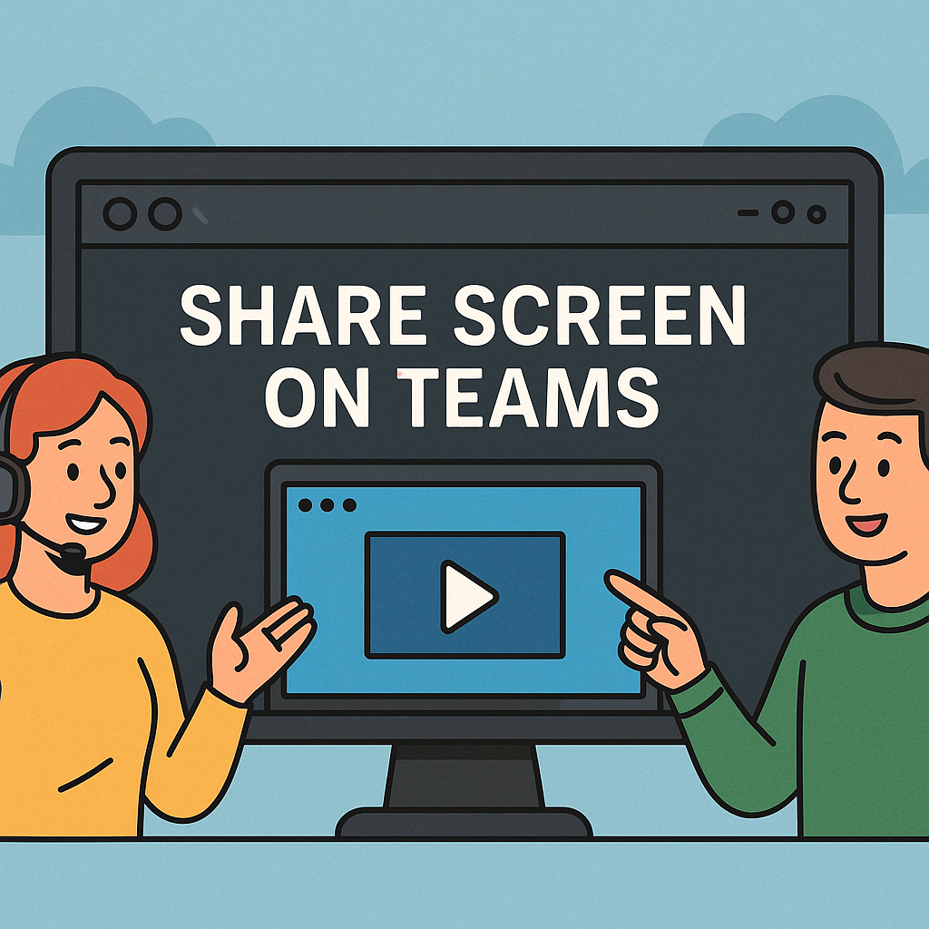 how to share screen on teams
