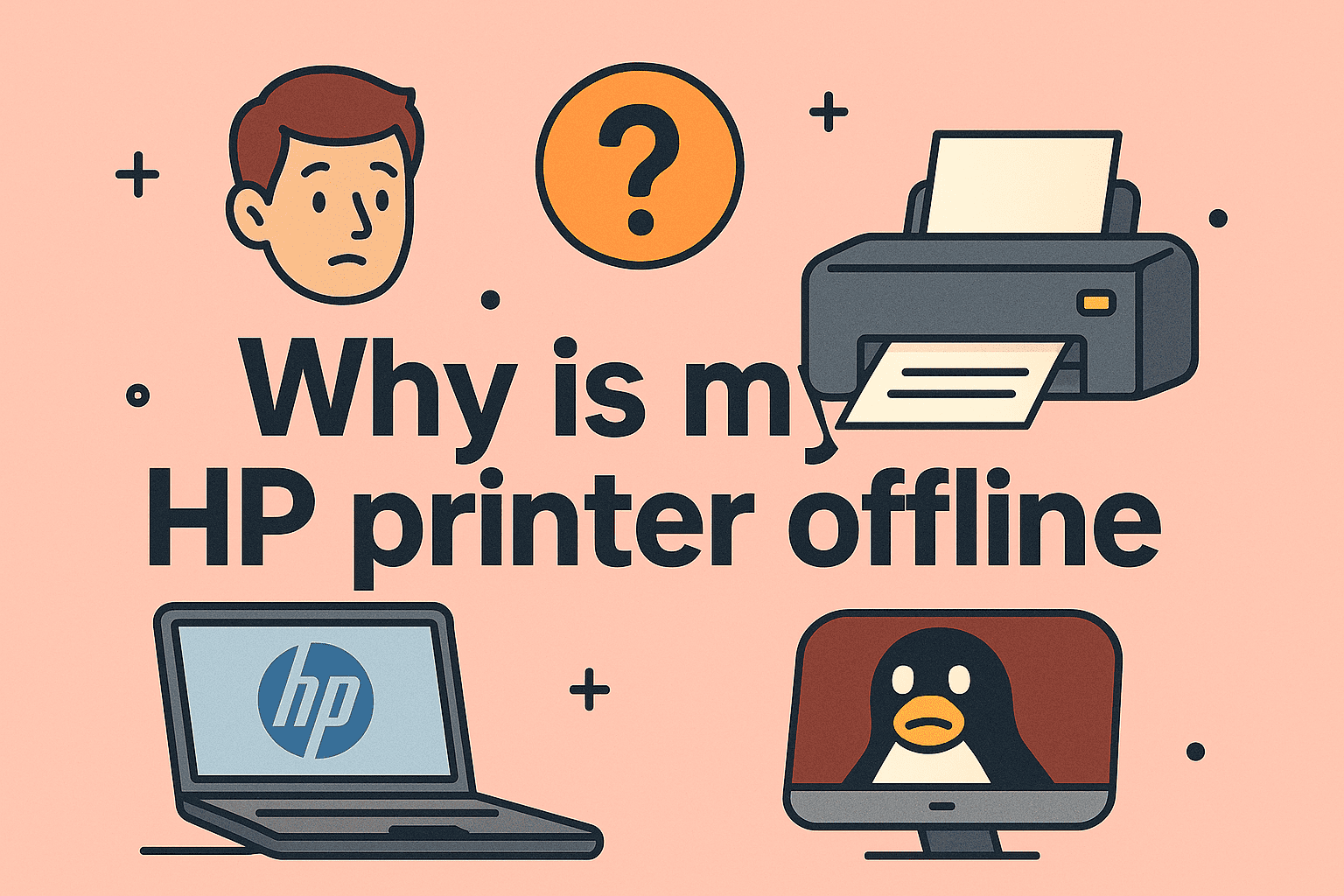 why is my hp printer offline