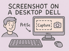 how do you screenshot on a desktop dell