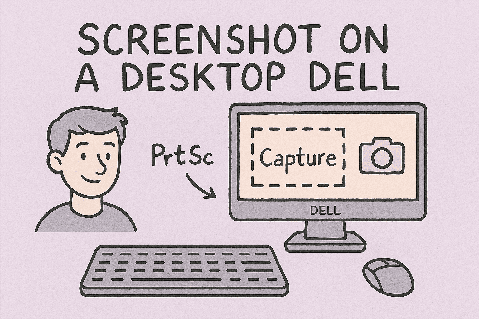 how do you screenshot on a desktop dell