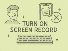 how do you turn on screen record