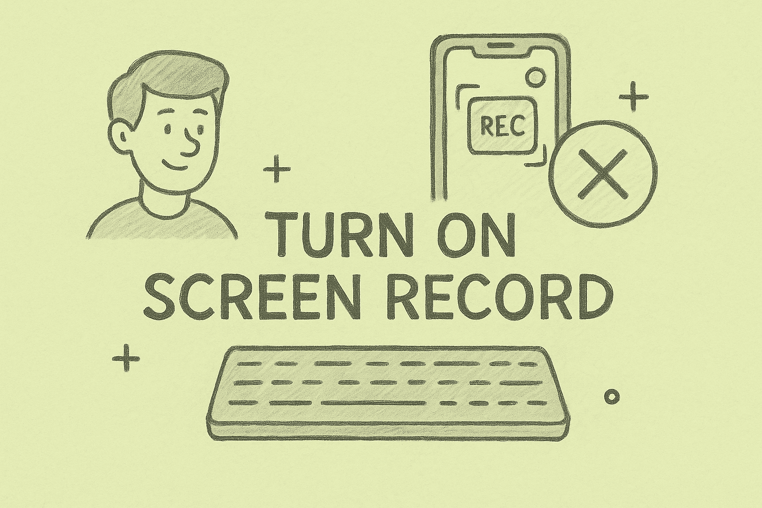 how do you turn on screen record