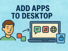 how to add apps to desktop