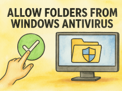 how to allow folders from windows antivirus