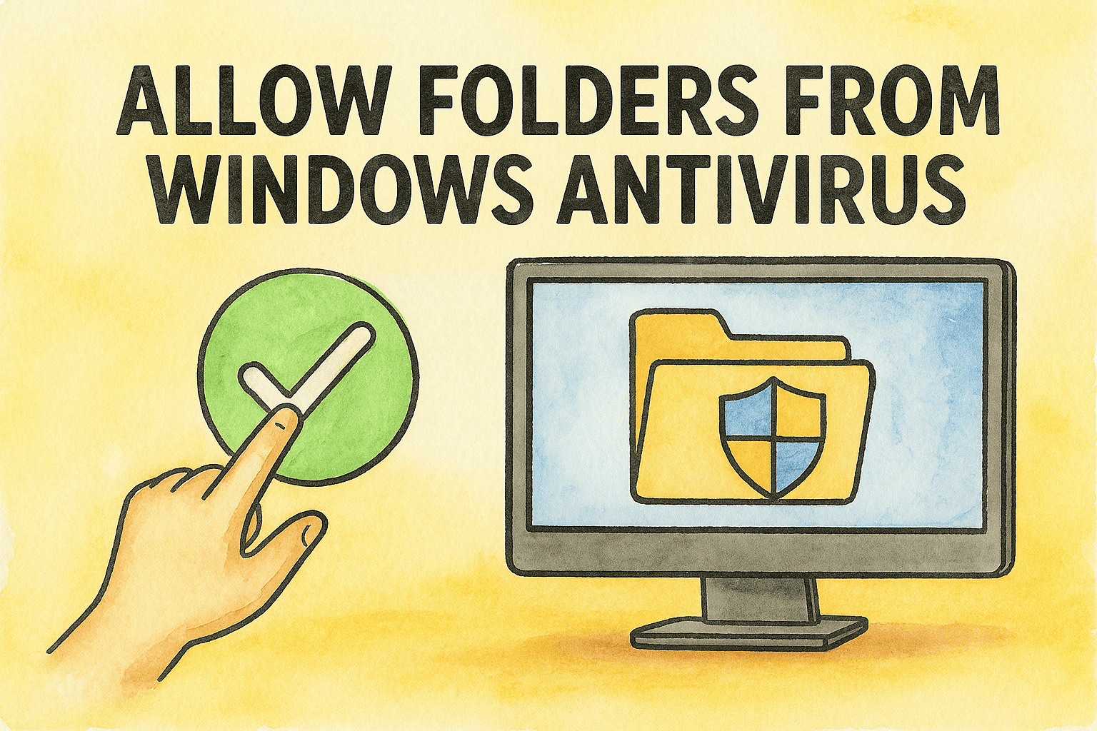 how to allow folders from windows antivirus
