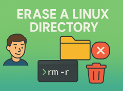 how to erase a directory in linux