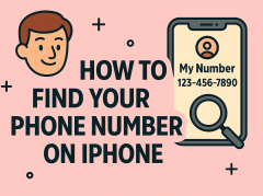 how to find your phone number on iphone