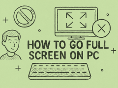 how to go full screen on pc