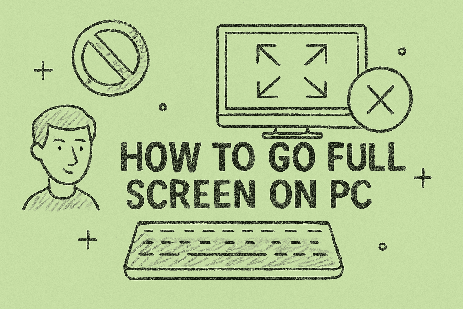 how to go full screen on pc