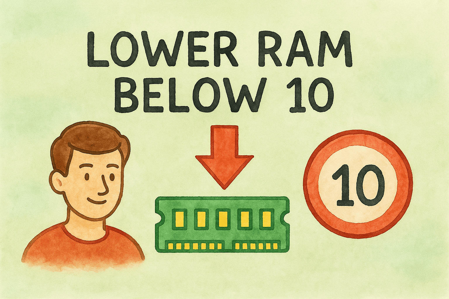 how to lower ram below 10