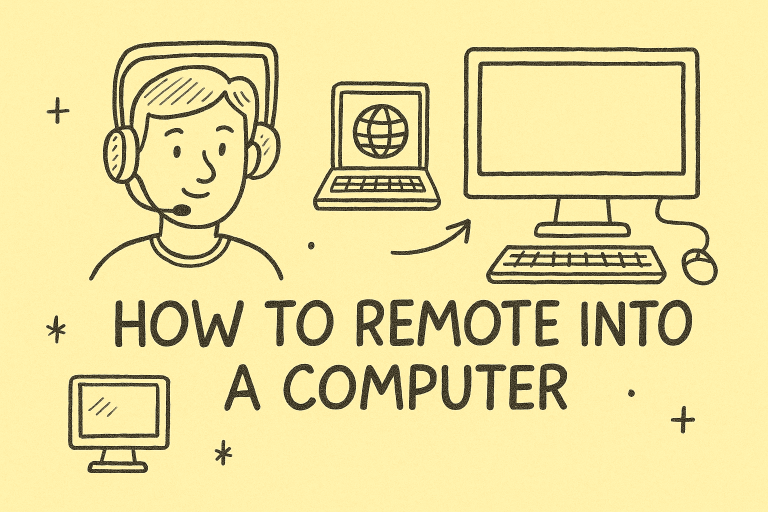 how to remote into a computer