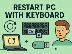 how to restart pc with keyboard