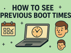 how to see previous boot times
