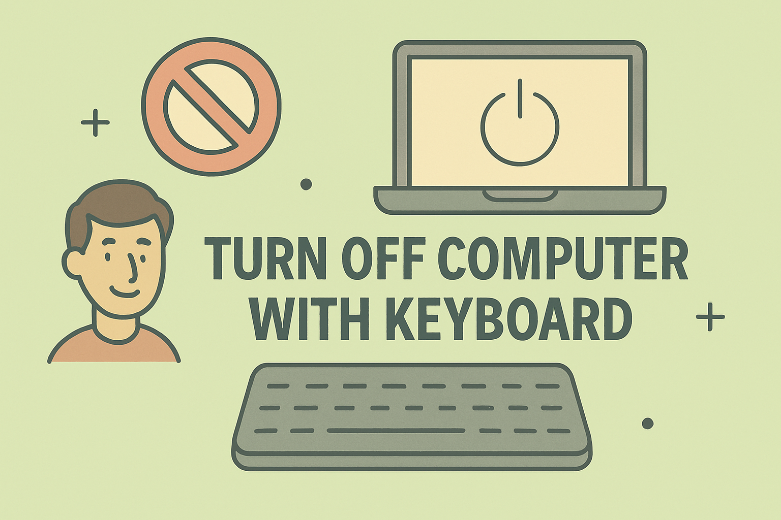how to turn off computer with keyboard