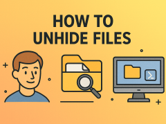 how to unhide files