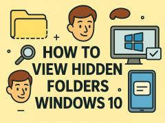 how to view hidden folders windows 10
