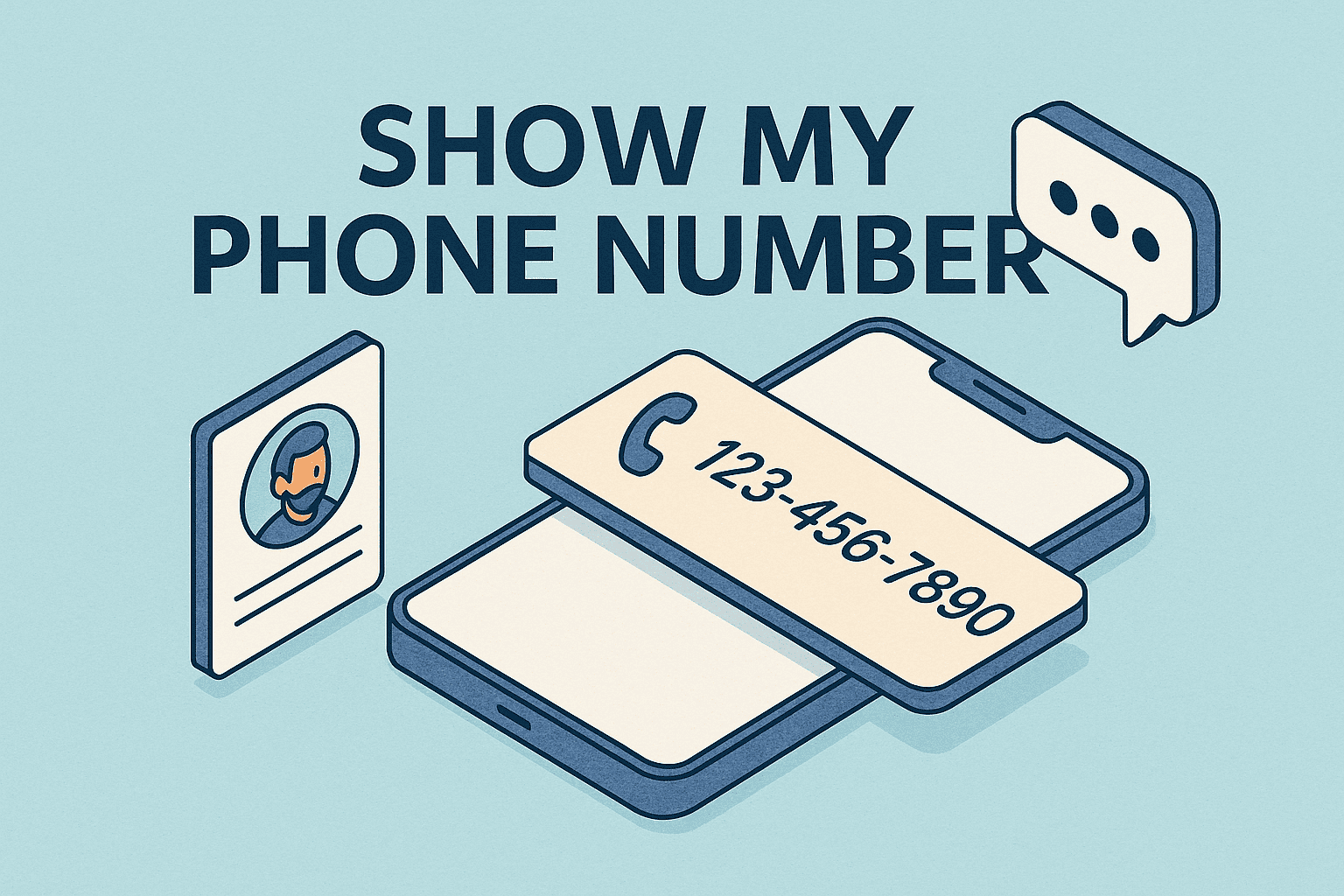 show my phone number