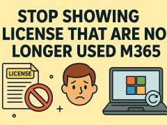 stop showing license that are no longer used m365
