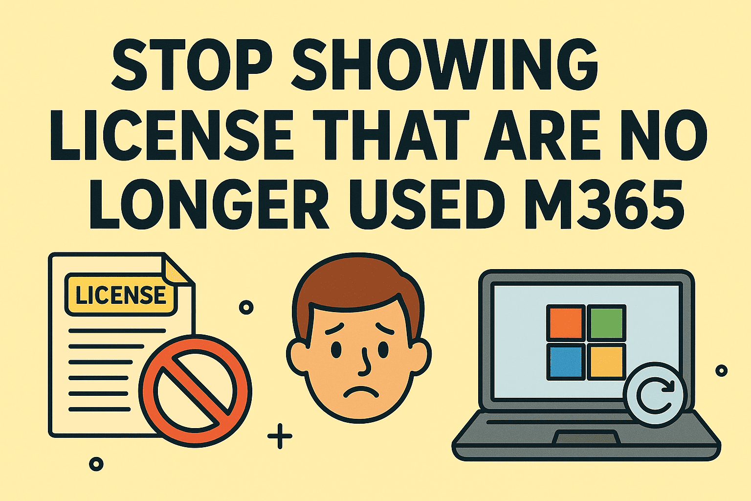 stop showing license that are no longer used m365