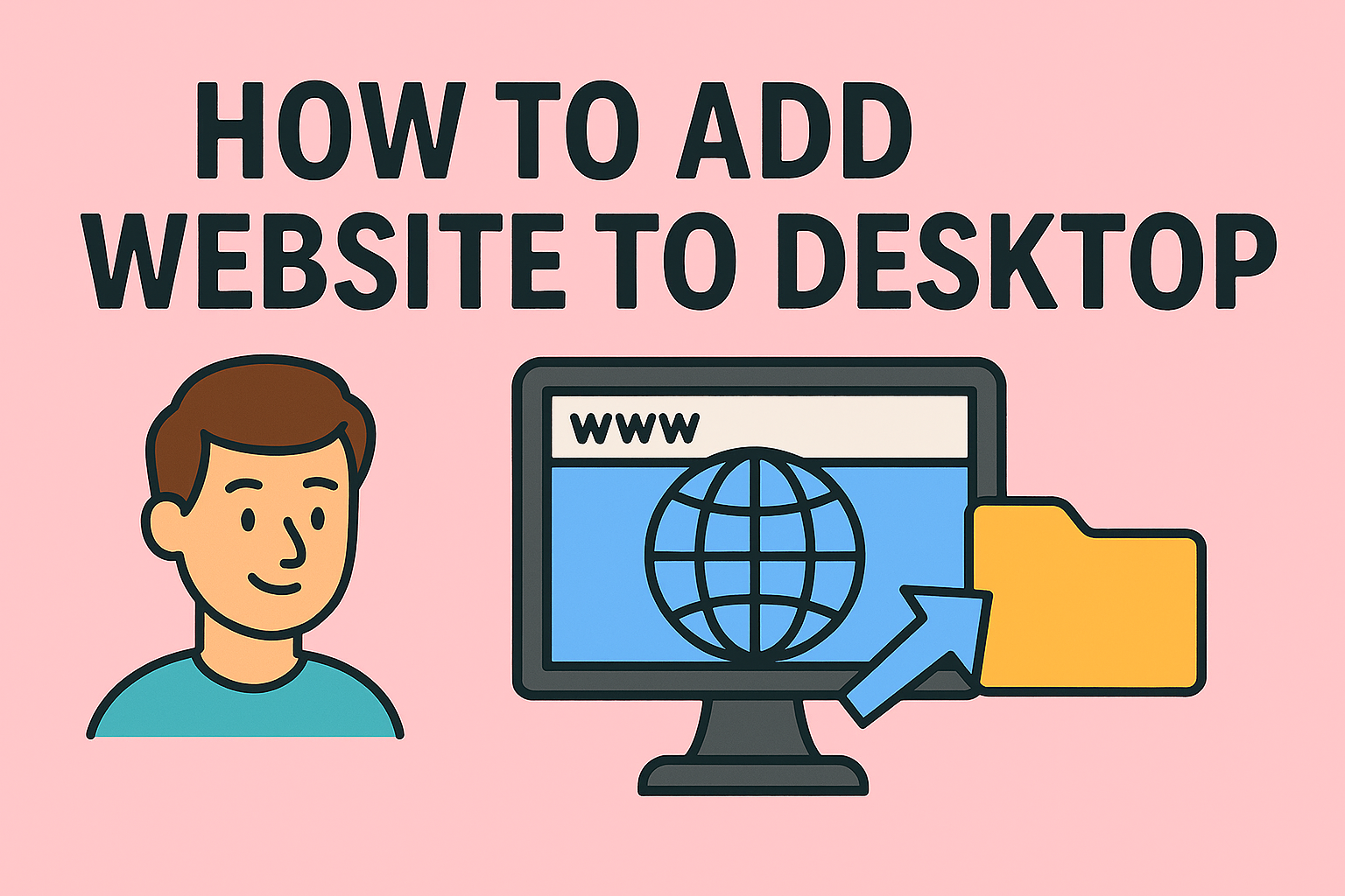 how to add website to desktop